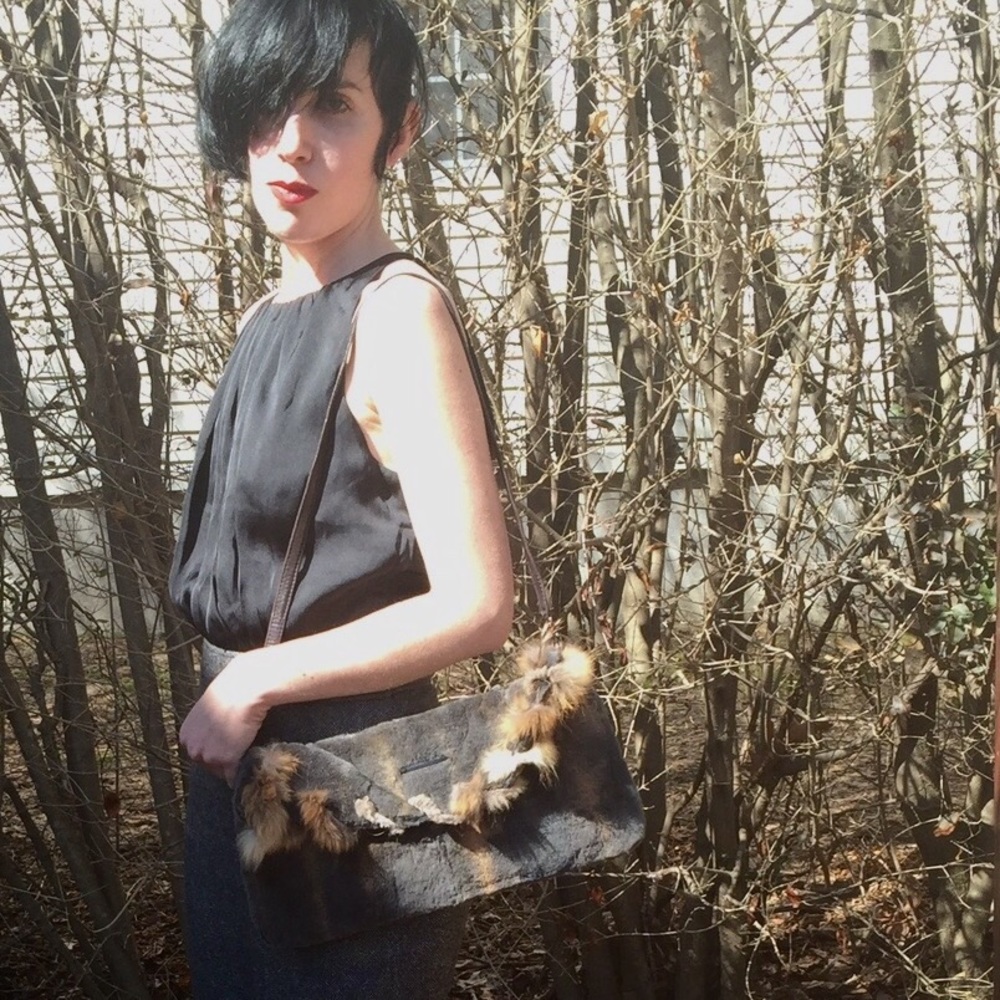 Vintage fur bag Giuliana Taso